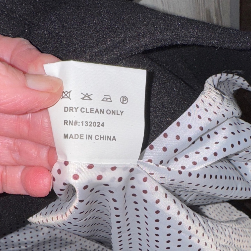 Haute Edition Black Wool Trench Coat - Picture 8 of 8